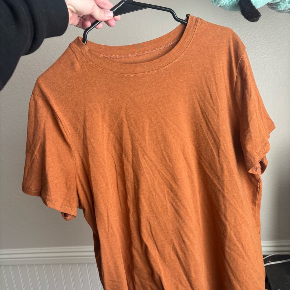 Rust Orange Short Sleeve Tee